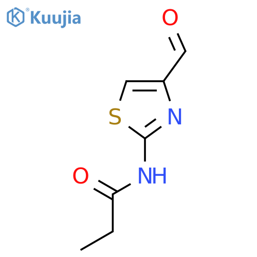 Propanamide,N-(4-formyl-2-thiazolyl)- structure