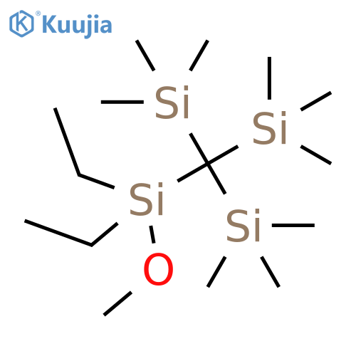 SILANE, [(DIETHYLMETHOXYSILYL)METHYLIDYNE]TRIS[TRIMETHYL- structure