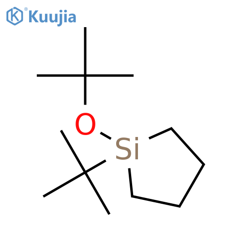 Silacyclopentane, 1-(1,1-dimethylethoxy)-1-(1,1-dimethylethyl)- structure