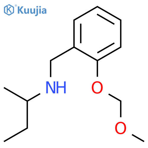 Benzenemethanamine, 2-(methoxymethoxy)-N-(1-methylpropyl)- structure