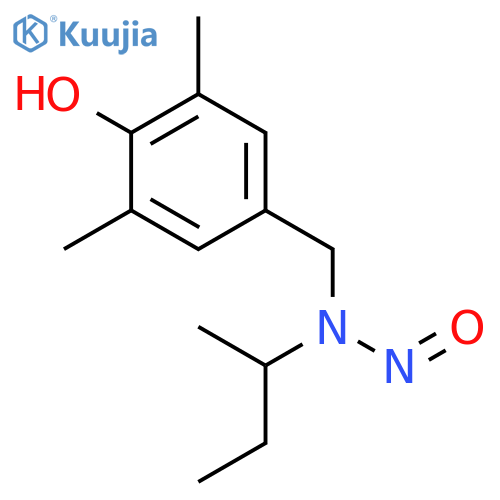 PHENOL, 2,6-DIMETHYL-4-[[(1-METHYLPROPYL)NITROSOAMINO]METHYL]- structure
