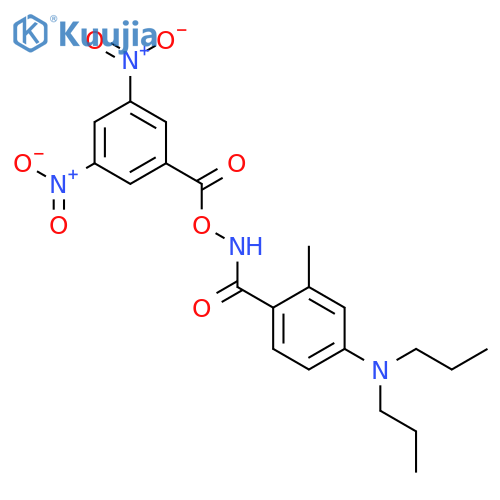 Benzamide, N-[(3,5-dinitrobenzoyl)oxy]-4-(dipropylamino)-2-methyl- structure