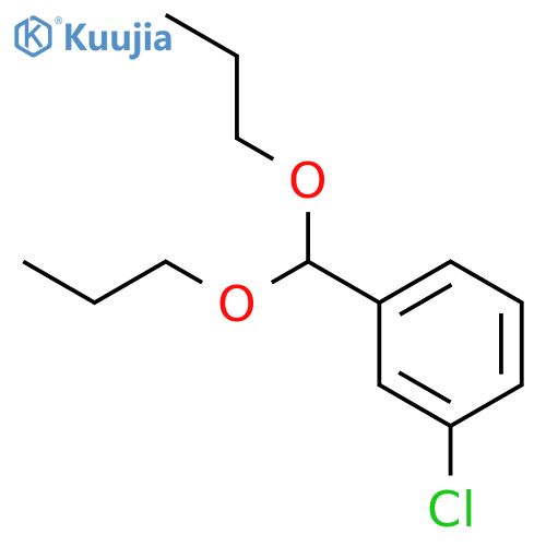 Benzene, 1-chloro-3-(dipropoxymethyl)- structure