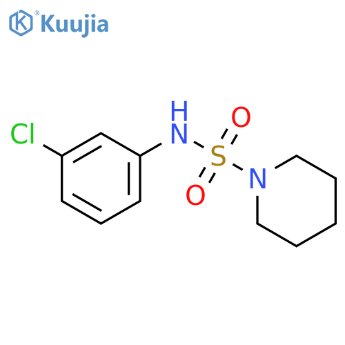 1-PIPERIDINESULFONAMIDE, N-(3-CHLOROPHENYL)- structure