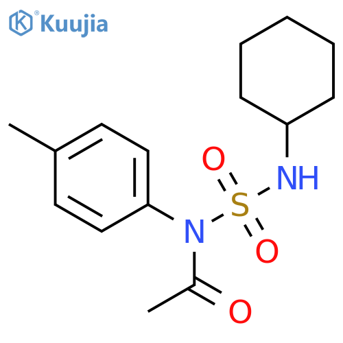 ACETAMIDE, N-[(CYCLOHEXYLAMINO)SULFONYL]-N-(4-METHYLPHENYL)- structure