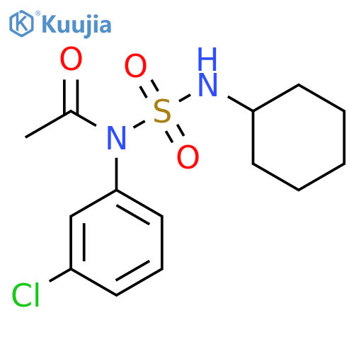 Acetamide, N-(3-chlorophenyl)-N-[(cyclohexylamino)sulfonyl]- structure