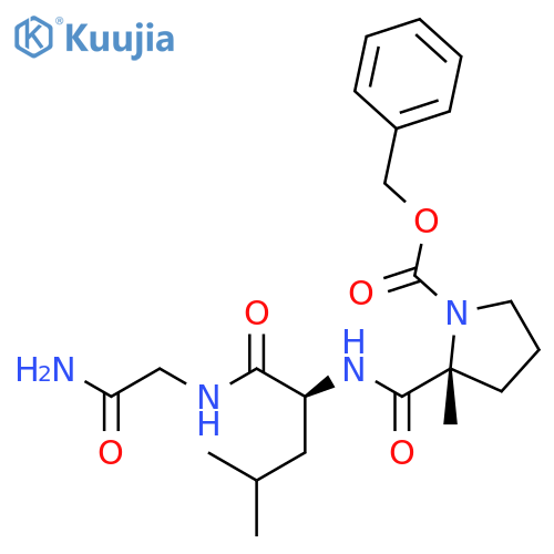 GLYCINAMIDE, 2-METHYL-1-[(PHENYLMETHOXY)CARBONYL]-D-PROLYL-L-LEUCYL- structure