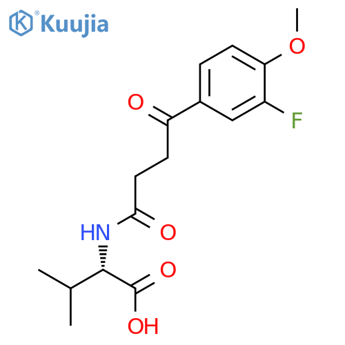 L-Valine, N-[4-(3-fluoro-4-methoxyphenyl)-1,4-dioxobutyl]- structure