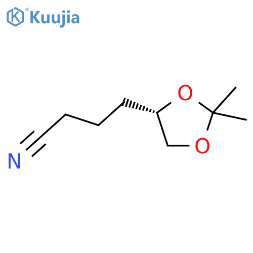 1,3-Dioxolane-4-butanenitrile,2,2-dimethyl-, (S)- (9CI) structure