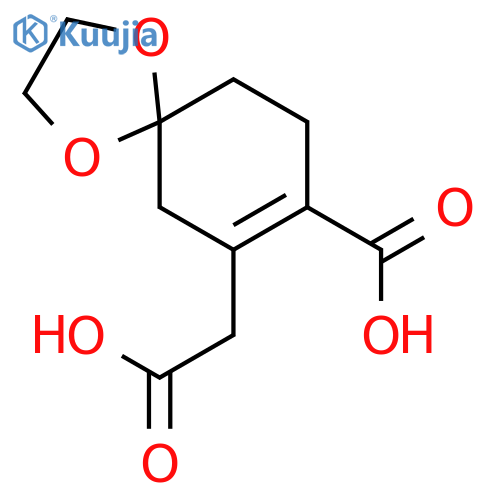 1,4-DIOXASPIRO[4.5]DEC-7-ENE-7-ACETIC ACID, 8-CARBOXY- structure