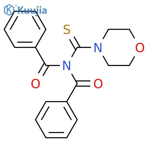 Benzamide, N-benzoyl-N-(4-morpholinylthioxomethyl)- structure