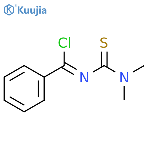 BENZENECARBOXIMIDOYL CHLORIDE, N-[(DIMETHYLAMINO)THIOXOMETHYL]- structure