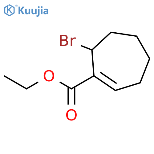 1-CYCLOHEPTENE-1-CARBOXYLIC ACID, 7-BROMO-, ETHYL ESTER structure