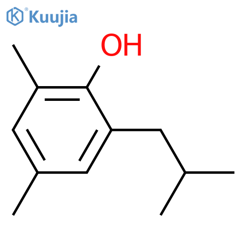 Phenol,2,4-dimethyl-6-(2-methylpropyl)- structure