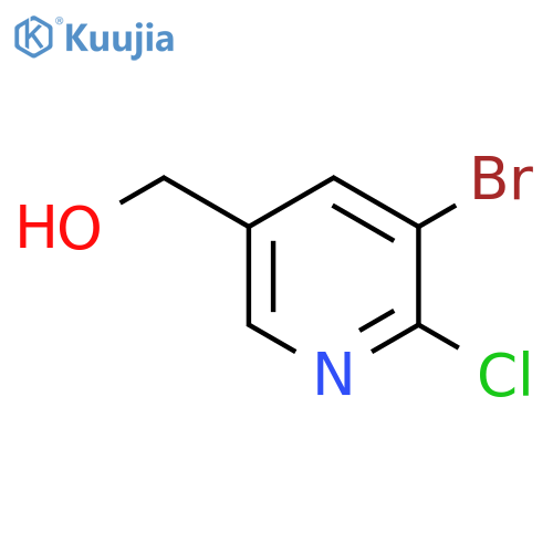 (5-Bromo-6-chloro-3-pyridyl)methanol structure