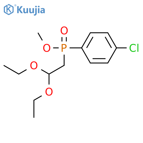 PHOSPHINIC ACID, (4-CHLOROPHENYL)(2,2-DIETHOXYETHYL)-, METHYL ESTER structure