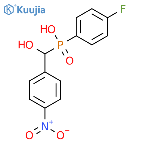 PHOSPHINIC ACID, (4-FLUOROPHENYL)[HYDROXY(4-NITROPHENYL)METHYL]- structure