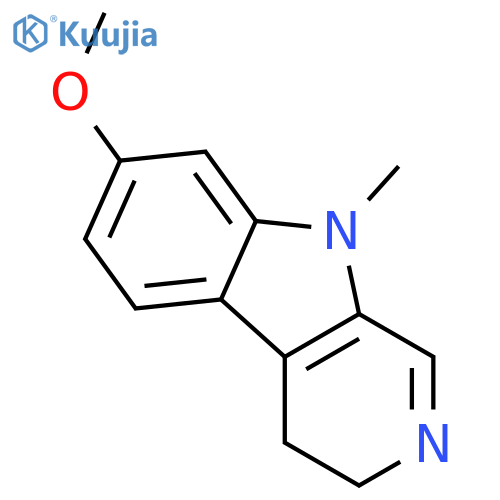 4,9-dihydro-7-methoxy-9-methyl-3H-Pyrido[3,4-b]indole structure