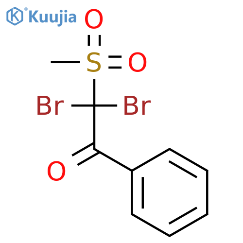 Ethanone, 2,2-dibromo-2-(methylsulfonyl)-1-phenyl- structure