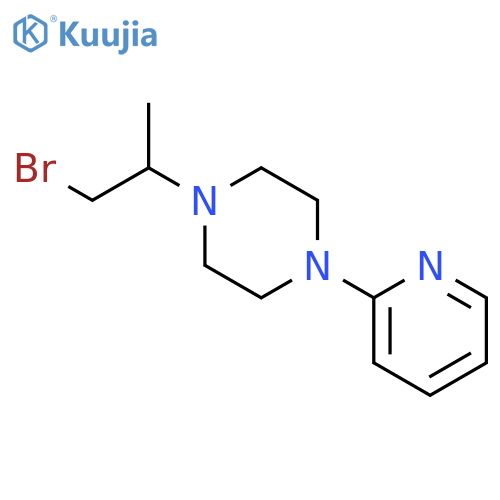 Piperazine, 1-(2-bromo-1-methylethyl)-4-(2-pyridinyl)- structure