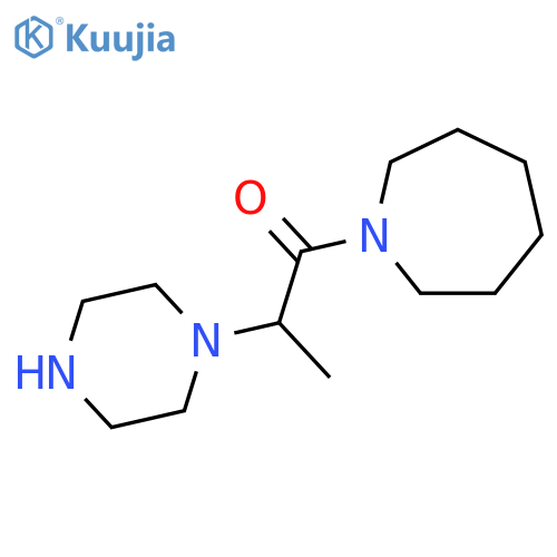 1-(Azepan-1-yl)-2-(piperazin-1-yl)propan-1-one structure