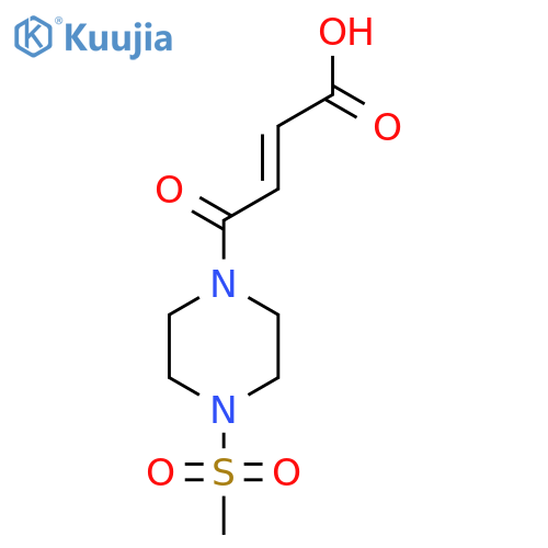 (2E)-4-(4-methanesulfonylpiperazin-1-yl)-4-oxobut-2-enoic acid structure