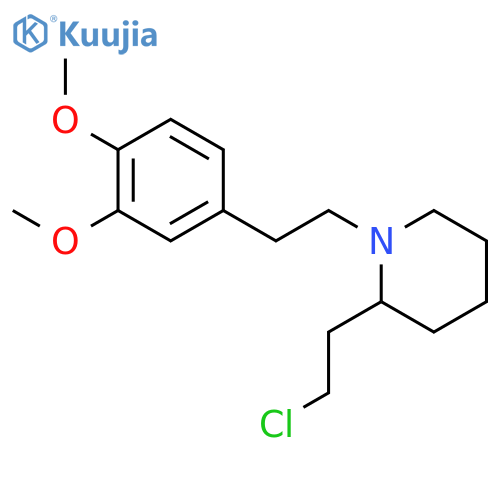 Piperidine, 2-(2-chloroethyl)-1-[2-(3,4-dimethoxyphenyl)ethyl]- structure