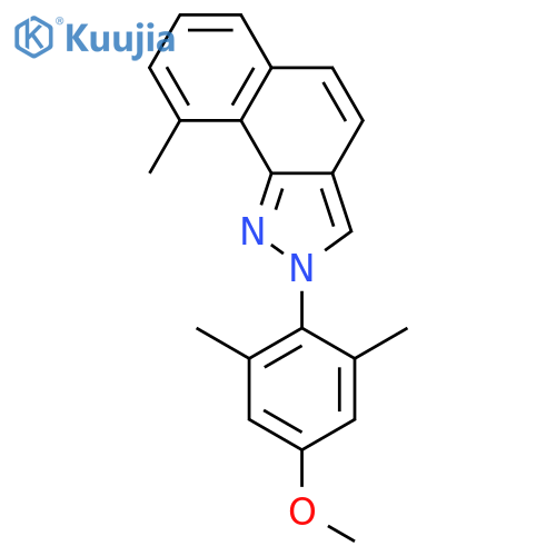 2H-Benz[g]indazole, 2-(4-methoxy-2,6-dimethylphenyl)-9-methyl- structure