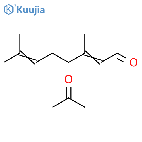 2,6-Octadienal, 3,7-dimethyl-, reaction products with acetone, cyclized, by-products from, distn. lights structure