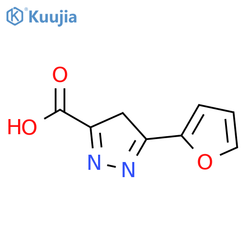 5-(furan-2-yl)-4H-pyrazole-3-carboxylic acid structure