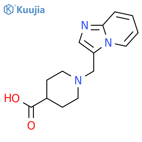 4-Piperidinecarboxylicacid, 1-(imidazo[1,2-a]pyridin-3-ylmethyl)- structure