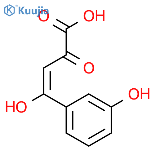3-Butenoic acid,4-hydroxy-4-(3-hydroxyphenyl)-2-oxo- structure