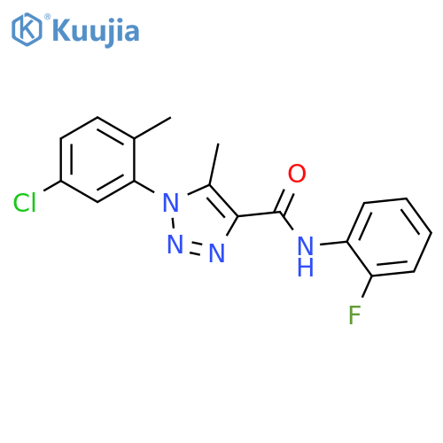 1-(5-Chloro-2-methylphenyl)-N-(2-fluorophenyl)-5-methyl-1H-1,2,3-triazole-4-carboxamide structure