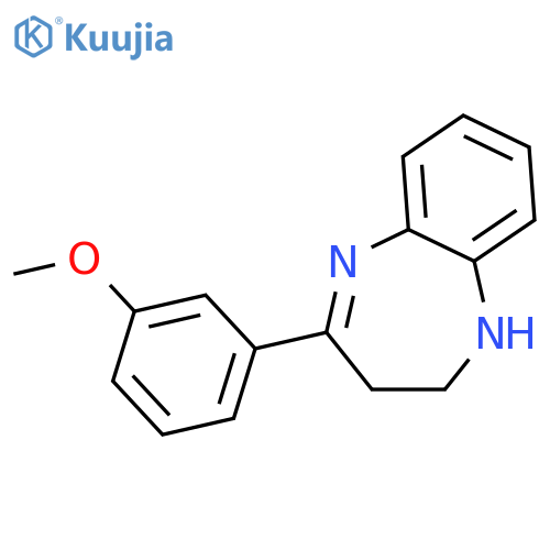 4-(3-Methoxyphenyl)-2,3-dihydro-1H-benzob1,4diazepine structure