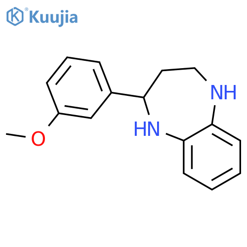 2-(3-Methoxyphenyl)-2,3,4,5-tetrahydro-1H-1,5-benzodiazepine structure