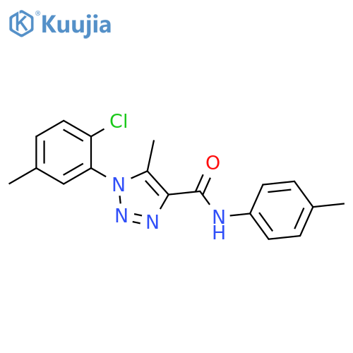 1-(2-chloro-5-methylphenyl)-5-methyl-N-(4-methylphenyl)-1H-1,2,3-triazole-4-carboxamide structure