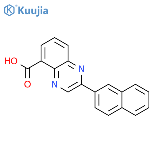 2-NAPHTHALEN-2-YL-QUINOXALINE-5-CARBOXYLIC ACID structure