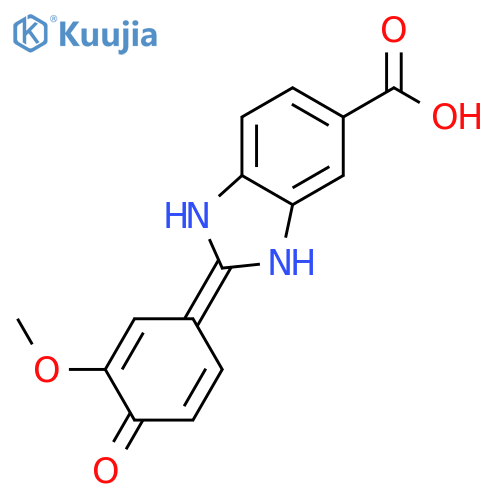 2-(4-Hydroxy-3-methoxyphenyl)-1h-benzimidazole-5-carboxylic acid structure