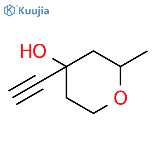 2H-Pyran-4-ol,4-ethynyltetrahydro-2-methyl- structure