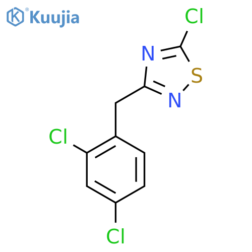 5-Chloro-3-[(2,4-dichlorophenyl)methyl]-1,2,4-thiadiazole structure