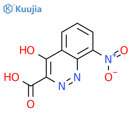 3-Cinnolinecarboxylic acid, 4-hydroxy-8-nitro- structure