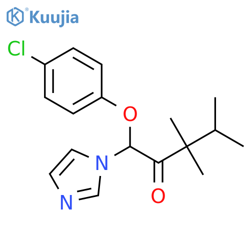 2-PENTANONE, 1-(4-CHLOROPHENOXY)-1-(1H-IMIDAZOL-1-YL)-3,3,4-TRIMETHYL- structure