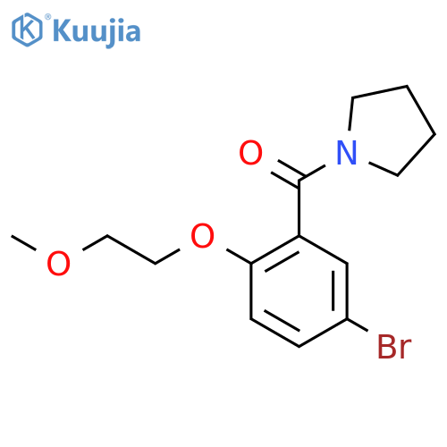 5-Bromo-2-(2-methoxyethoxy)-phenyl-pyrrolidin-1-yl-methanone structure