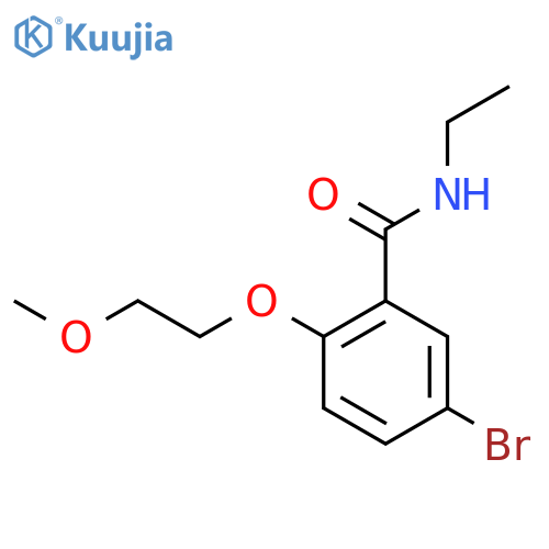 5-Bromo-N-ethyl-2-(2-methoxyethoxy)-benzamide structure