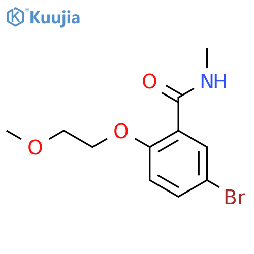 5-Bromo-2-(2-methoxyethoxy)-N-methylbenzamide structure