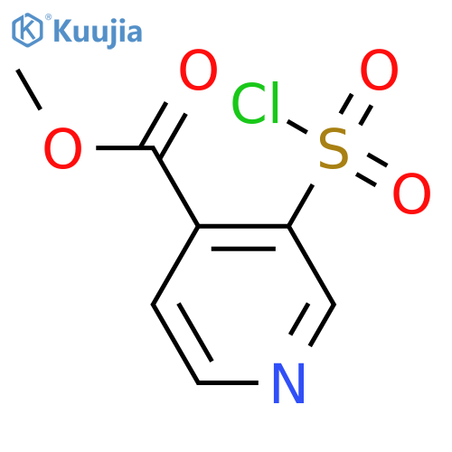 Methyl 3-(chlorosulfonyl)pyridine-4-carboxylate structure