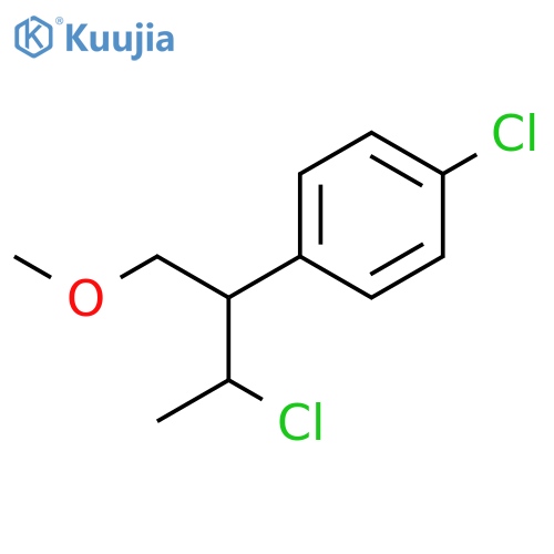 BENZENE, 1-CHLORO-4-[2-CHLORO-1-(METHOXYMETHYL)PROPYL]- structure