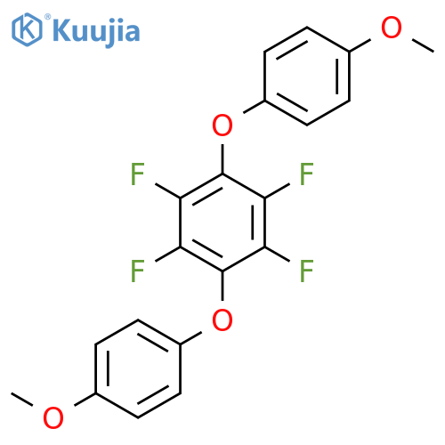 Benzene, 1,2,4,5-tetrafluoro-3,6-bis(4-methoxyphenoxy)- structure