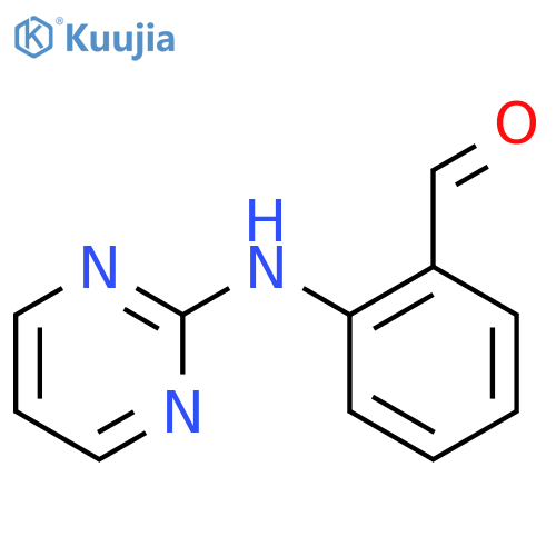 Benzaldehyde, 2-(2-pyrimidinylamino)- structure