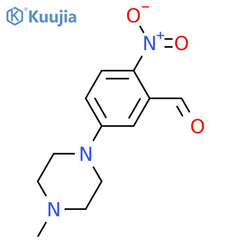 5-(4-methyl-1-piperazinyl)-2-nitro-Benzaldehyde structure